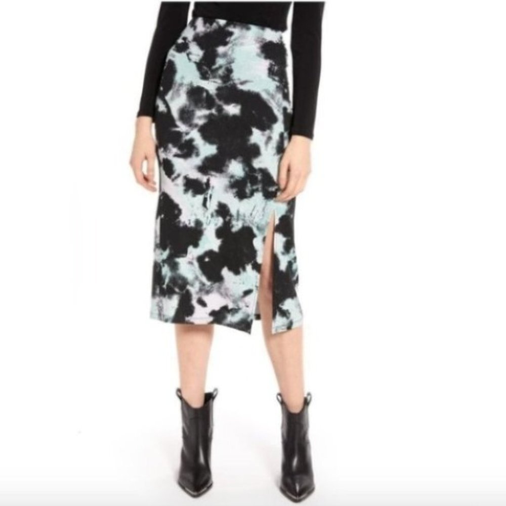 SOCIALITE Knit Midi Tie Dye Skirt